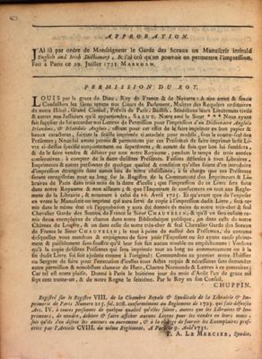 Approbation du roi