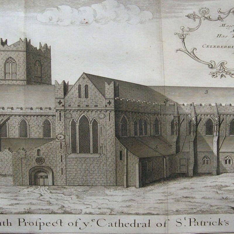 La Cathédrale de Saint Patrick à Dublin en 1739. 