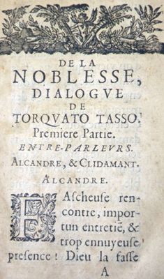 De la Noblesse