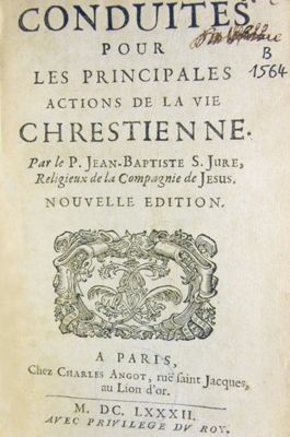 Conduites pour les Principales Actions de la Vie Chrestienne