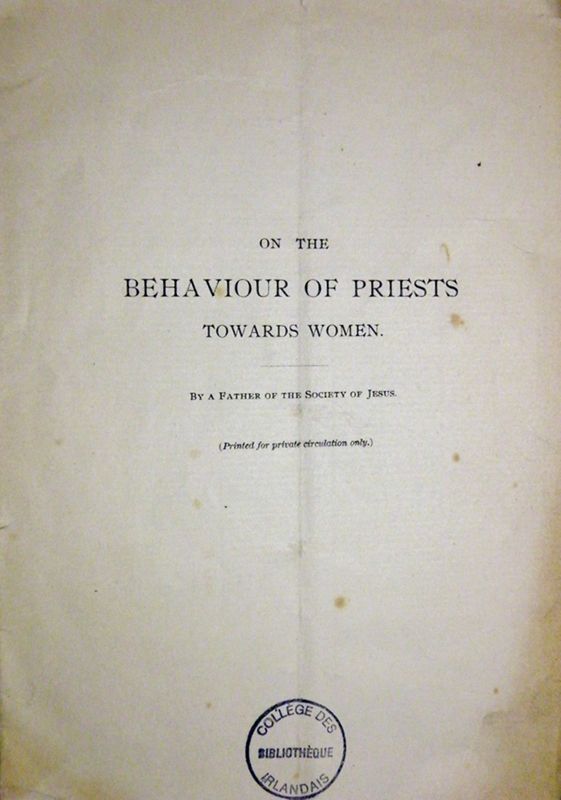 On the Behaviour of Priests towards Women