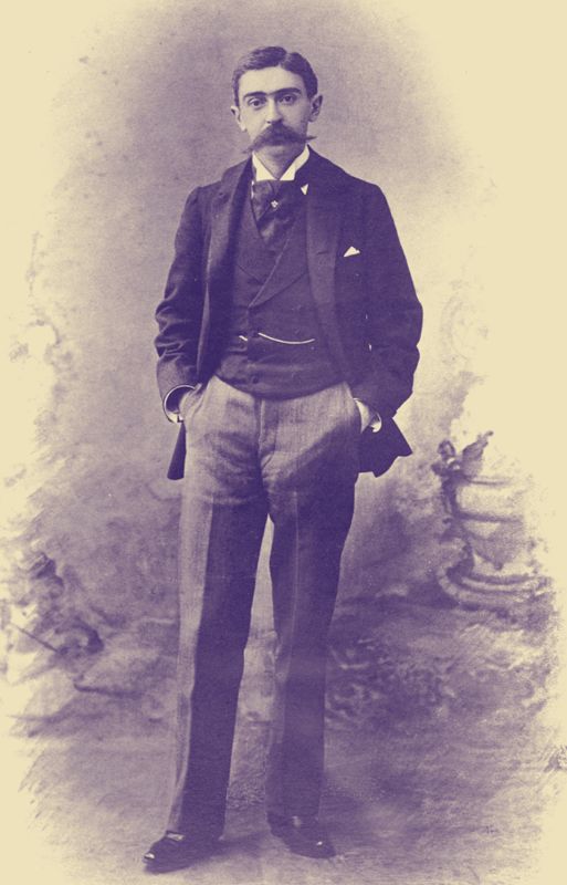 Le baron Pierre de Coubertin, fondateur français des Jeux olympiques modernes